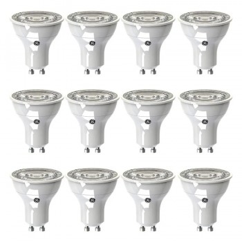 GE Ampoule DEL graduelle - 120V - 5,5W - GU10 - 3000K - Paquet de 12