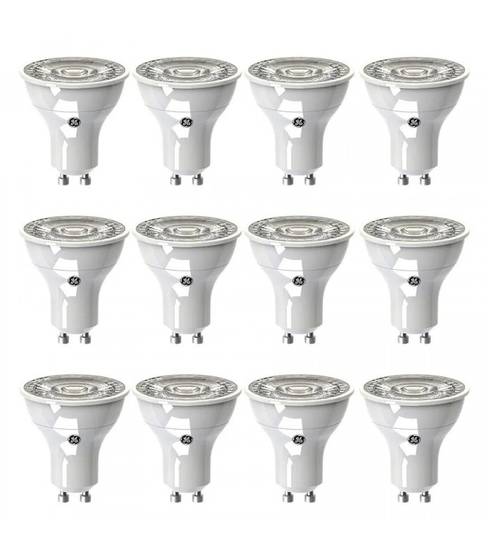 GE Ampoule DEL graduelle - 120V - 5,5W - GU10 - 3000K - Paquet de 12