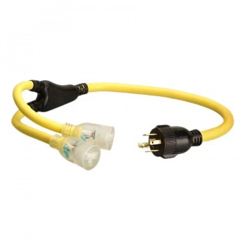 Cordon pour génératrice de 3 pieds - L14-30P à 5-20R - 10 AWG