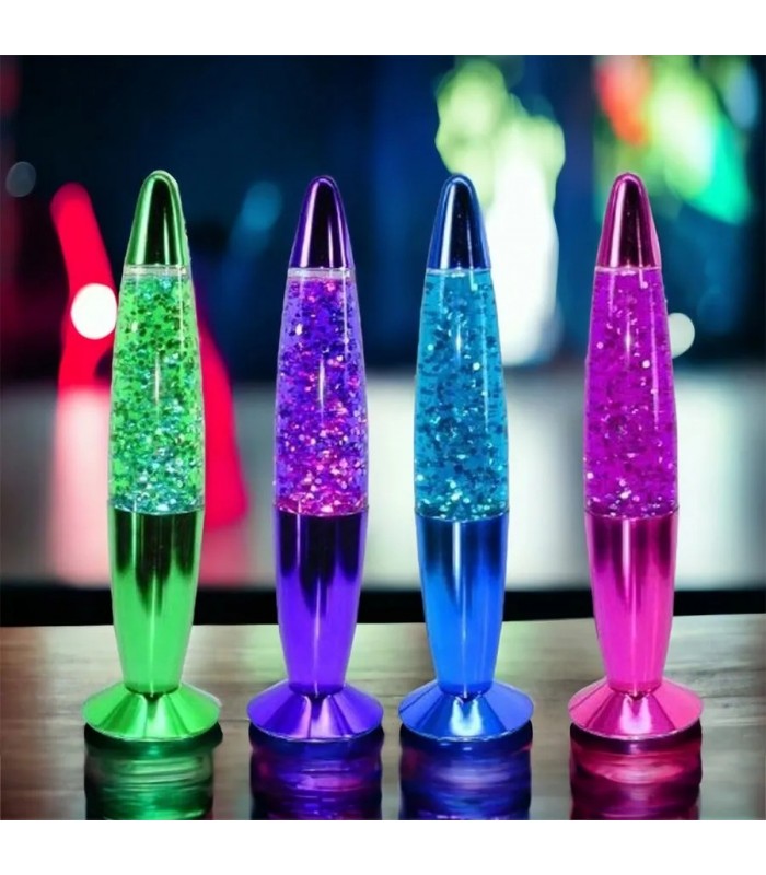 Lampe scintillante à paillettes - 13.5 pouces (34.29 cm) - Couleur variées