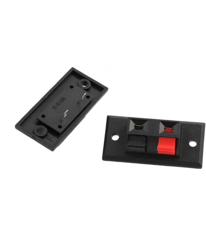 Global Tone Bornier à ressort pour haut-parleur, 2 contacts