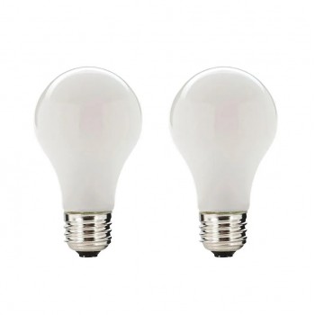 Globe Halogen Dimmable A19 Bulb - 43W - E26 - 2700K - Pack of 2