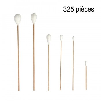 GRIP Assortment of 6 Sizes of Cotton Swabs - 325 pieces