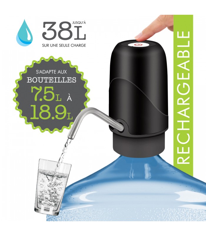 Hauz Distributeur d'eau portable rechargeable de 5 gallons avec pompe