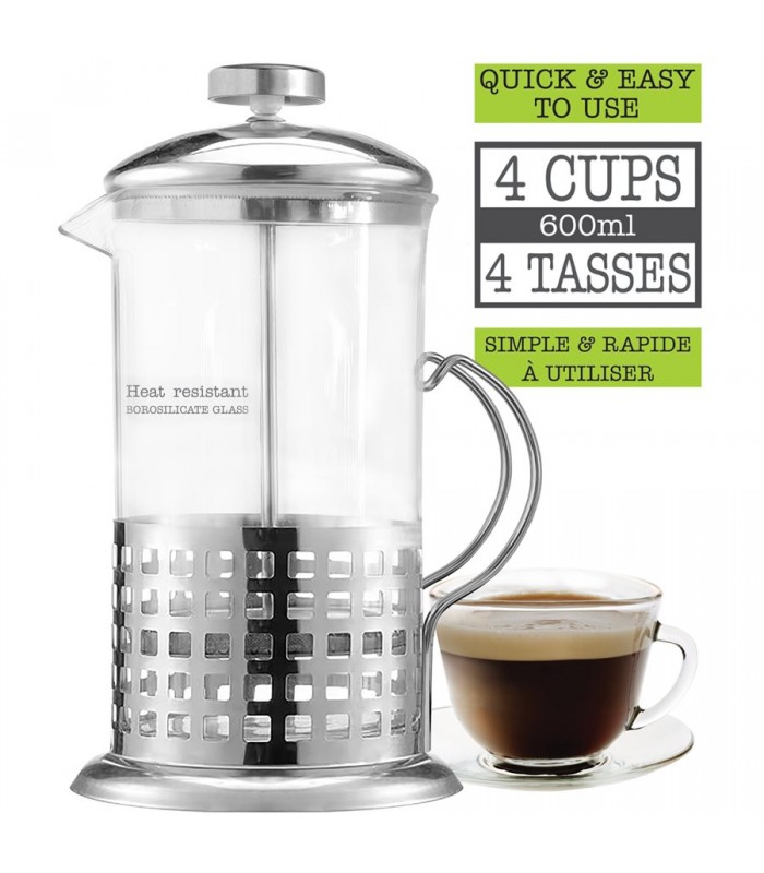 Hauz 600ml French Press Coffee & Tea maker