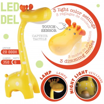 Hauz Lampe tactile en forme de girafe