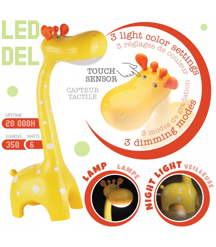 Hauz Lampe tactile en forme de girafe
