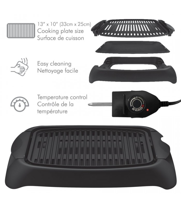 Hauz Electric Countertop Non-Stick Indoor Grill