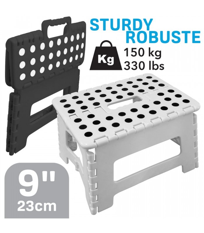 Hauz Tabouret Escabeau Pliant - 9 po.