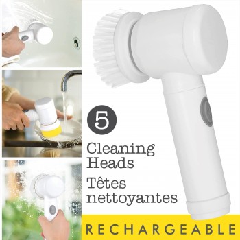 Hauz Ensemble de brosses de nettoyage électriques rechargeables