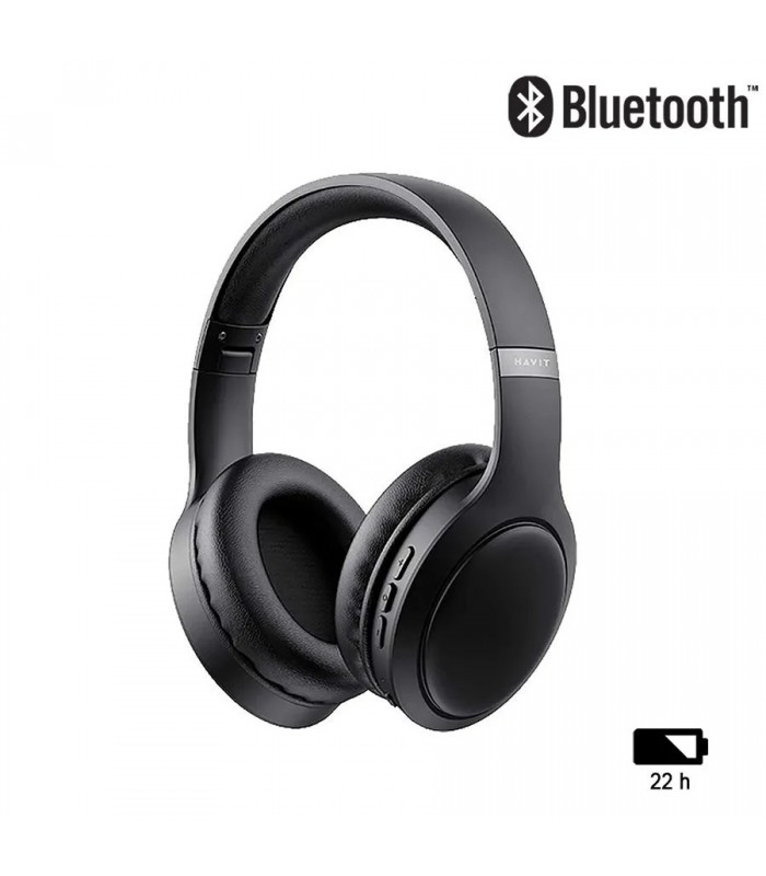HAVIT H633BT Bluetooth Headphones with Microphone - Black