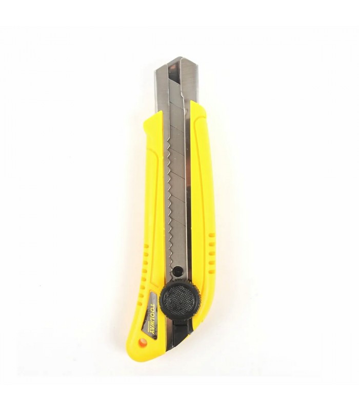 Couteau utilitaire HD à verrouillage par molette, lame sécable de 25 mm, jaune