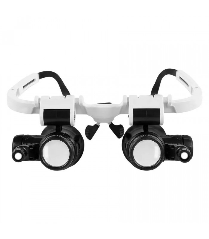 Loupe frontale avec lumières DEL et lentilles interchangeables - 8X/15X/23X