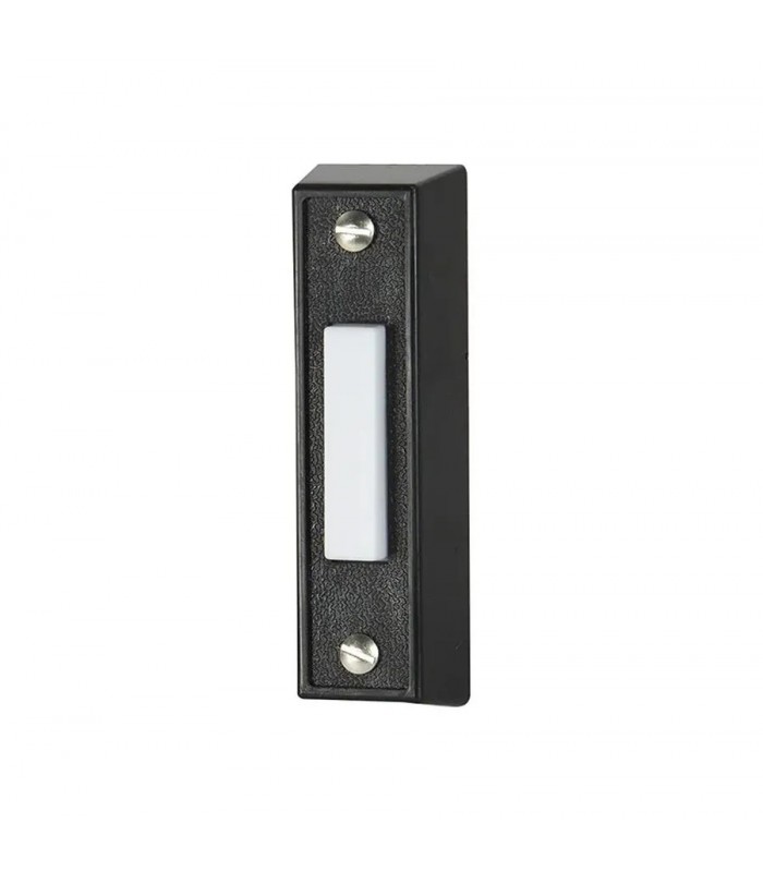 Heath Zenith Wired LED Push Button Doorbell - Black