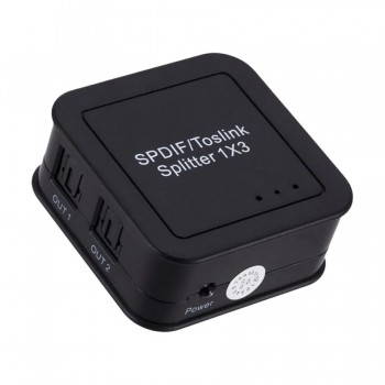 Diviseur audio optique numérique SPDIF/Toslink HELIOS - 3 ports