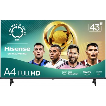 Hisense 43-Inch Class A4 Series FHD 1080p Smart Fire TV - Recertified - 1 Year Warranty