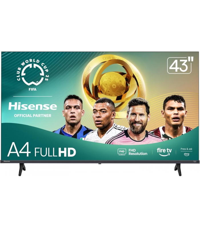 Hisense 43-Inch Class A4 Series FHD 1080p Smart Fire TV - Recertified - 1 Year Warranty