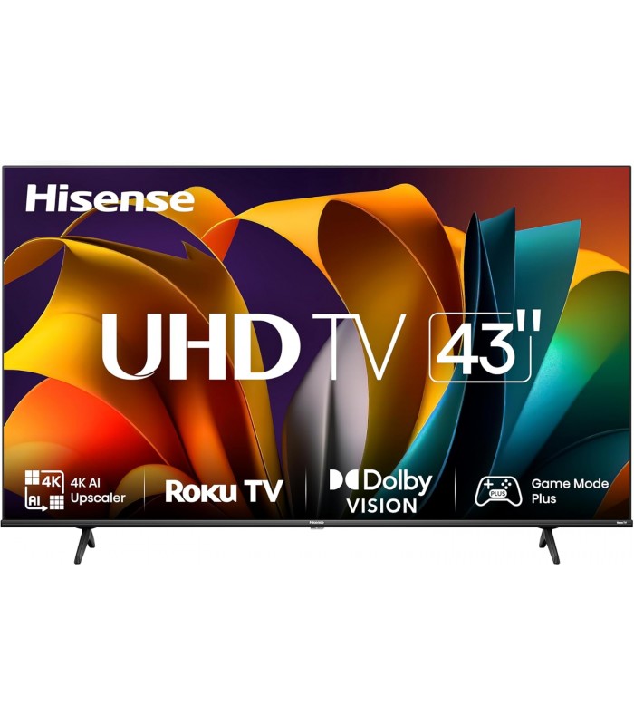 Hisense 43R63N 43 in. 4K UHD HDR LED Roku Smart TV - Recertified - 1 Year Warranty