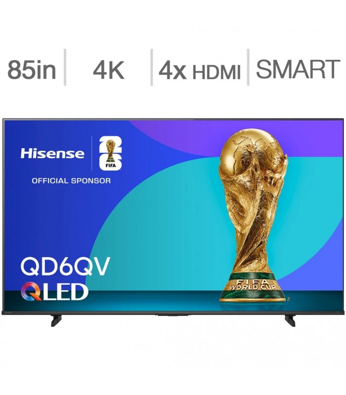 Hisense - classe 85 po - série QD6QV - téléviseur LCD QLED 4K UHD - Recertifié