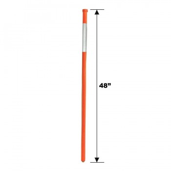 iit 48 x 1/2 Inch Driveway Marker - Orange and White