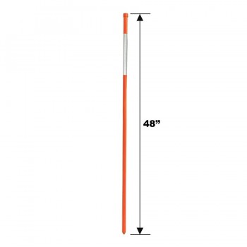 iit Balise d'entrée de 48 x 1/5 pouces - Orange et blanc