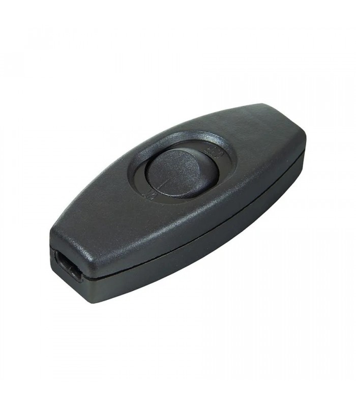 In-Line Power Cord Rocker Switch - 125 V - 3 A - Black