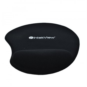 Intekview Tapis de souris rond en gel noir 160 g