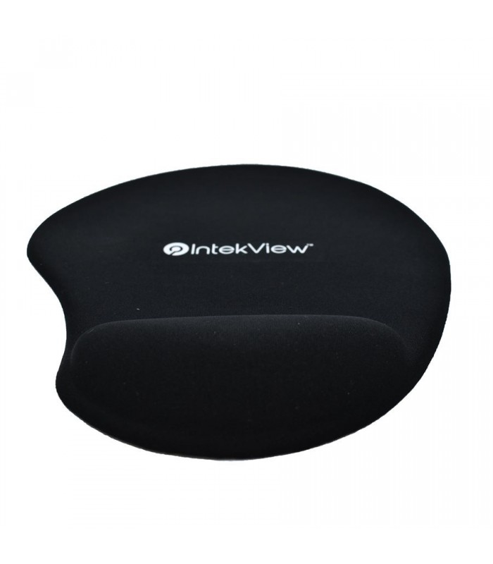 Intekview Tapis de souris rond en gel noir 160 g
