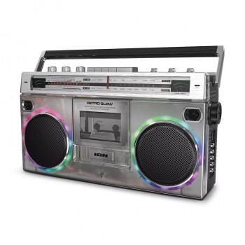 ION Retro Glow Wireless Translucent Boombox ( RetroBoomBox ) - Recertified