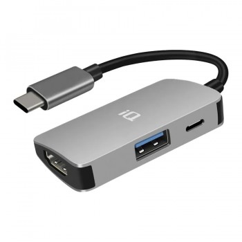 IQ USB-C to HDMI Adapter with USB 3.0 and USB-C PD Ports - 4K