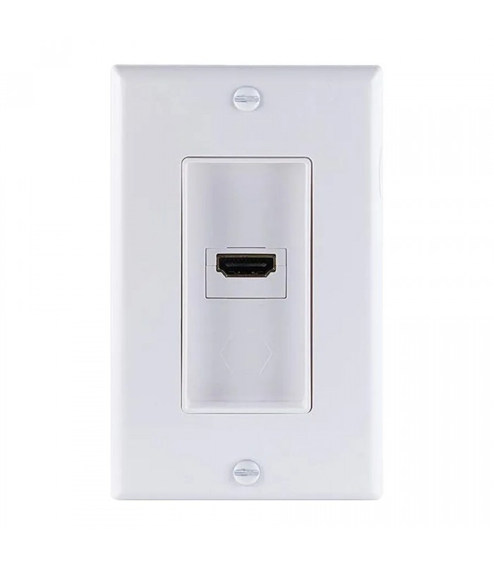 Plaque murale Décora HDMI JASCO UltraPro - 1 port - 4K - Blanc Plaque murale Décora HDMI JASCO UltraPro - 1 port - 4K - Blanc