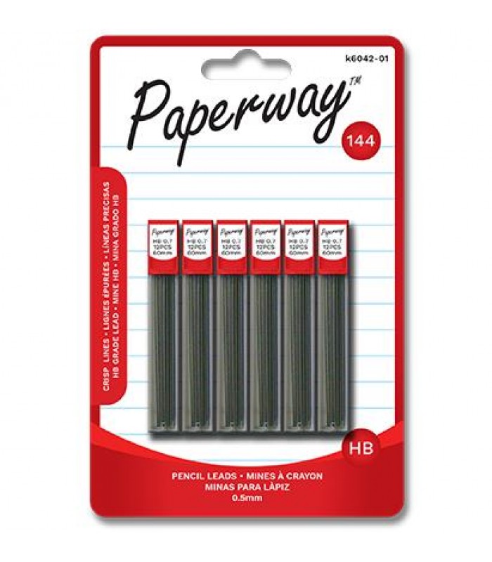 Paperway Mines de crayon 0,5 mm - 144 pcs