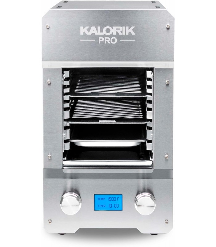 Kalorik Steakhouse Grill Pro Electric Broiler 1500°F Stainless Steel Steak Cooker