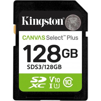 Kingston Canvas Select Plus Carte SD 128 Go Classe 10