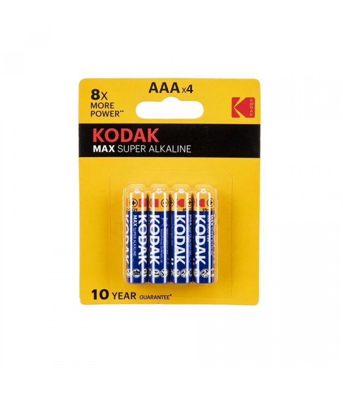 Kodak 1.5V Max Super Alkaline AAA Battery - 4 Pack