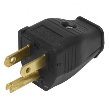 Leviton Fiche NEMA 5-15P polarisée 3 fils - 15 A/125 V - Noir