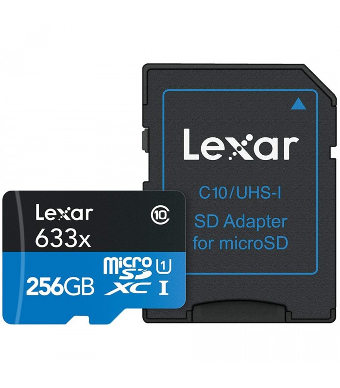 Lexar High-Performance 633x 256GB MicroSDHC UHS-I Card