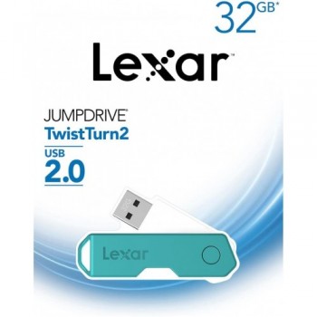 Lexar JumpDrive TwistTurn2 USB 2.0 Flash Drive, 32GB