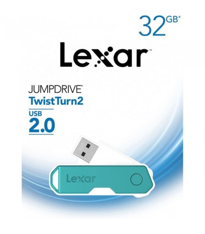 Lexar JumpDrive TwistTurn2 USB 2.0 Flash Drive, 32GB