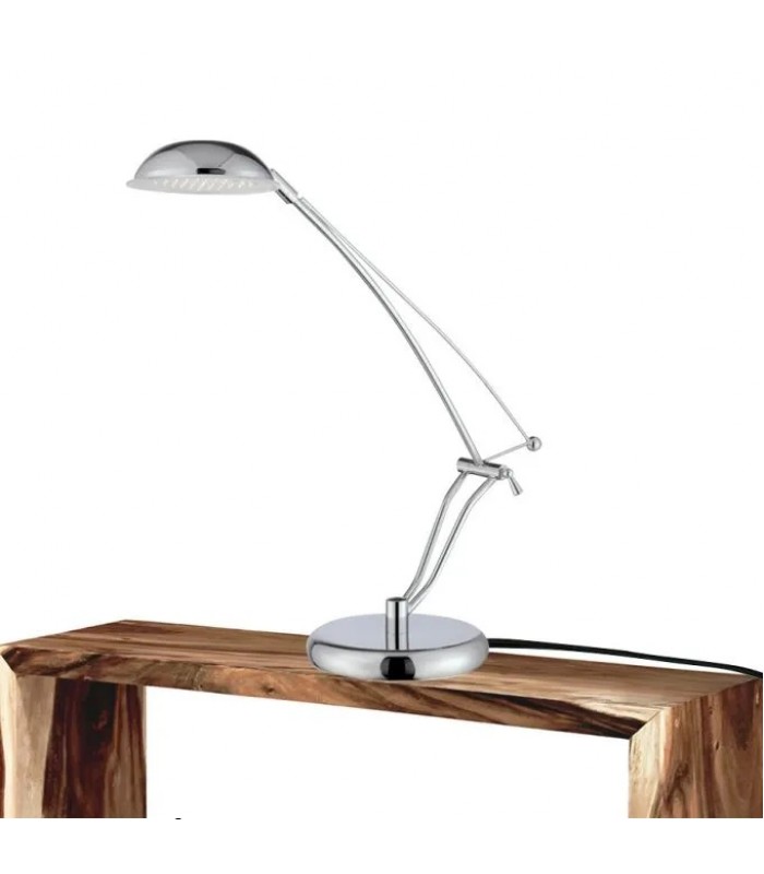 Lorell Lampe de bureau DEL contemporaine finition chromée - 3 W - 38 cm