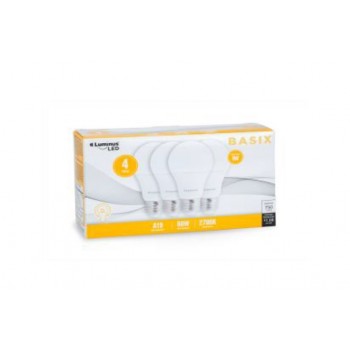 Luminus Ampoule LED A19, 9W, Blanc Chaud 2700K, Non réglable - Paquet de 4