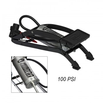 Pompe manuelle à pied pour vélo - 100 PSI