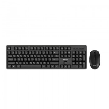 Marvo WS005 Ensemble clavier et souris sans fil 2,4 GHz Noir
