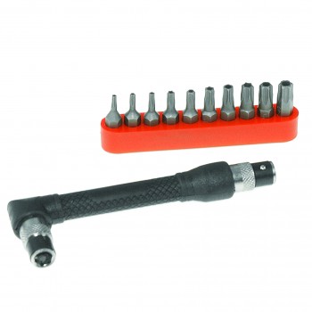 Matrix Jeu d'embouts Torx inviolables avec tournevis en L