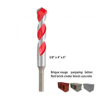 Milwaukee Foret pour perceuse à percussion - 3/8 po x 4 po. x 6 po.