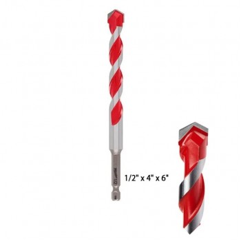 Milwaukee Hammer Drill Bit - 3/8 in. x 4 in. x 6 in.