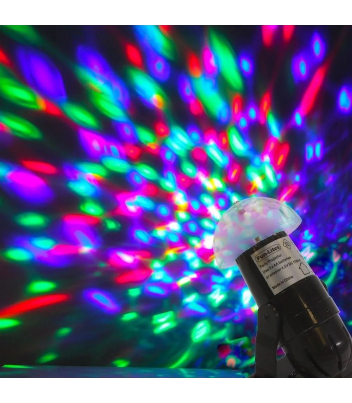 Mini projecteur portable à effets de lumières disco multicolore