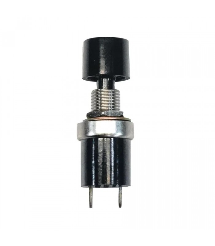 Parts Express Momentary N.O. Raised Push Button Switch – Black