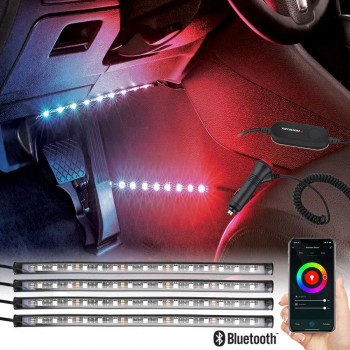 Monster Pack of Smart RGB LED Strip Lights for Car