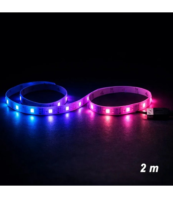 Bande lumineuse DEL RGB+W MONSTER avec télécommande - USB - 2 m ( 6.5 ft) Bande lumineuse DEL RGB+W MONSTER avec télécommande - USB - 2 m ( 6.5 ft)